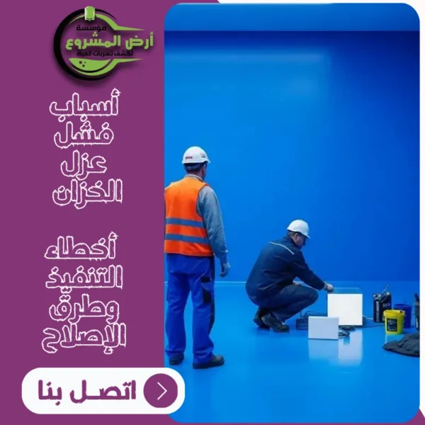 أسباب فشل عزل الخزان وكيف تتجنّبه – أخطاء التنفيذ وطرق الإصلاح